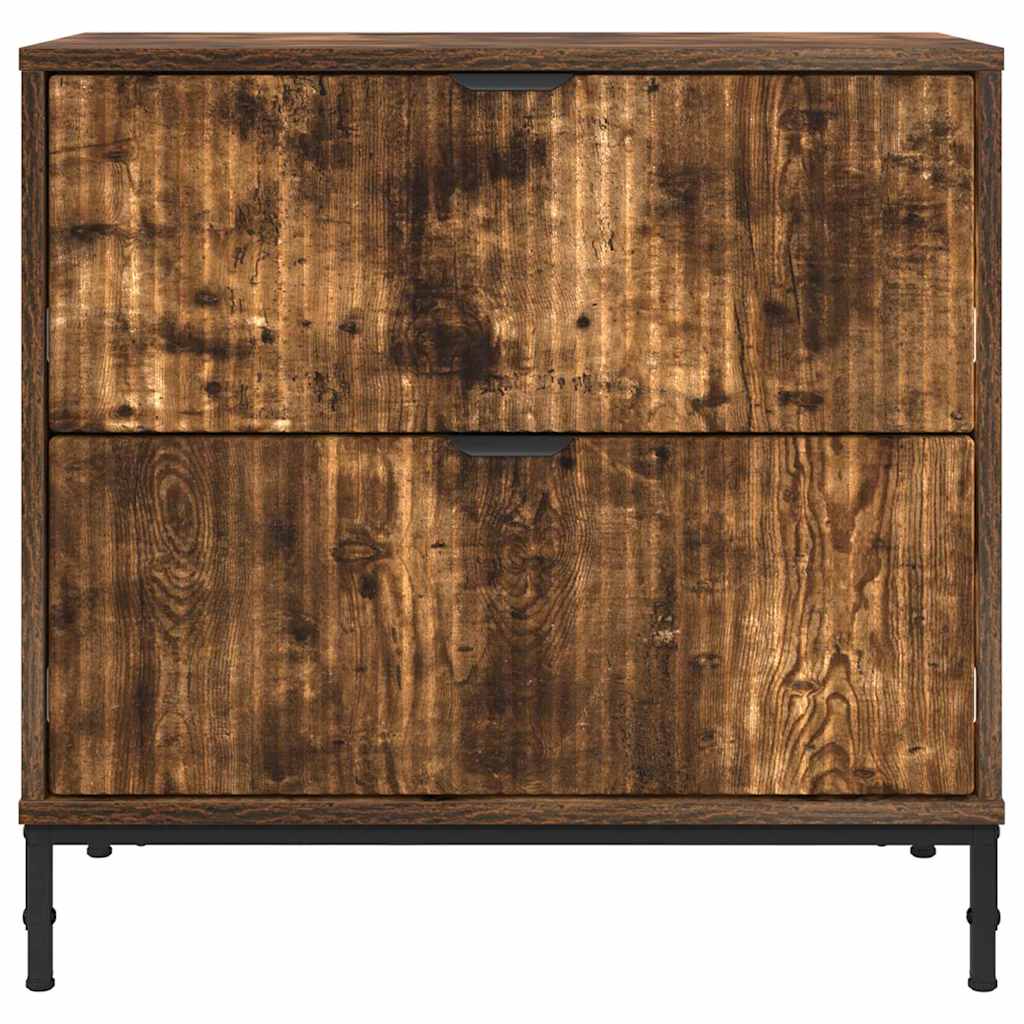 Éjjeli asztal Füstölt tölgy 63.5 x 36 x 61 cm Szerelt fa