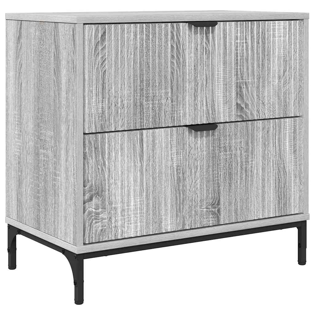 Éjjeli asztal Szürke sonoma 63.5 x 36 x 61 cm Szerelt fa
