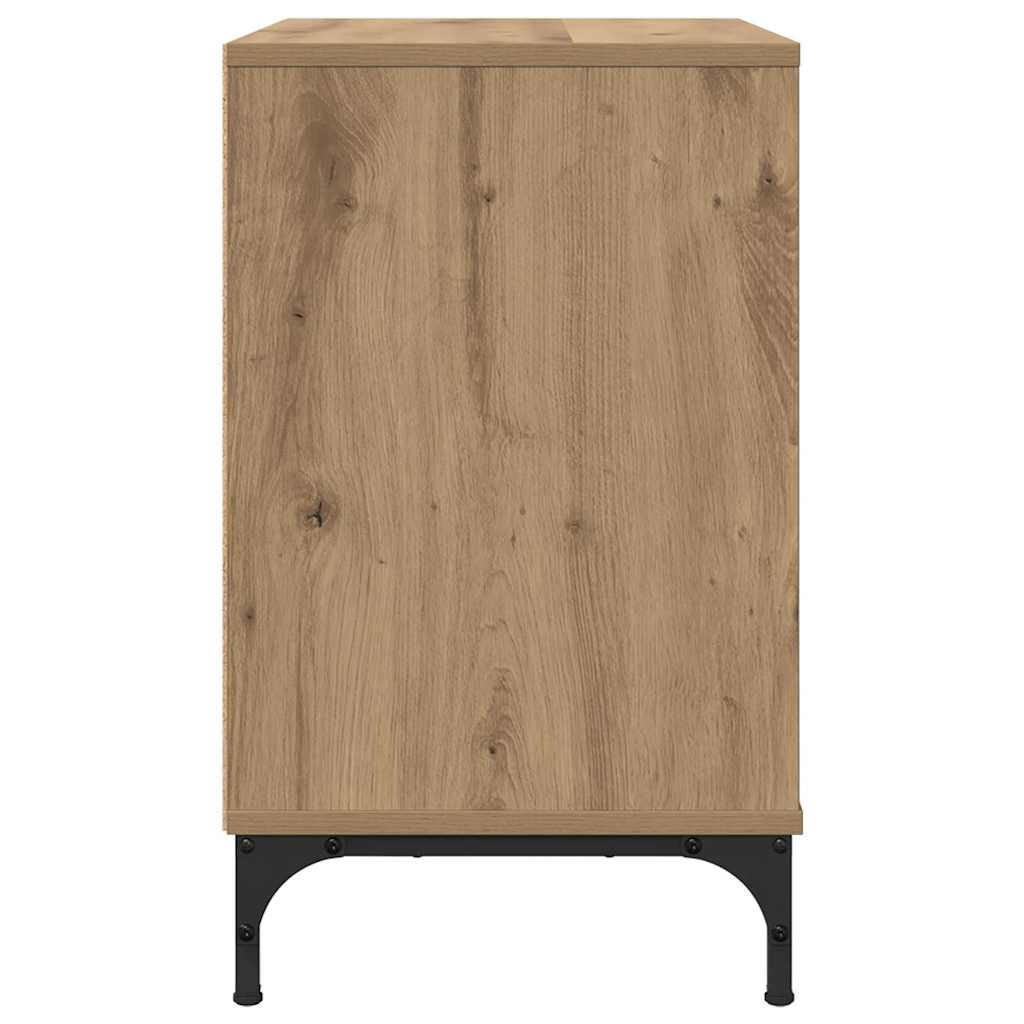 Éjjeli asztal kézműves tölgy 63.5 x 36 x 61 cm Szerelt fa