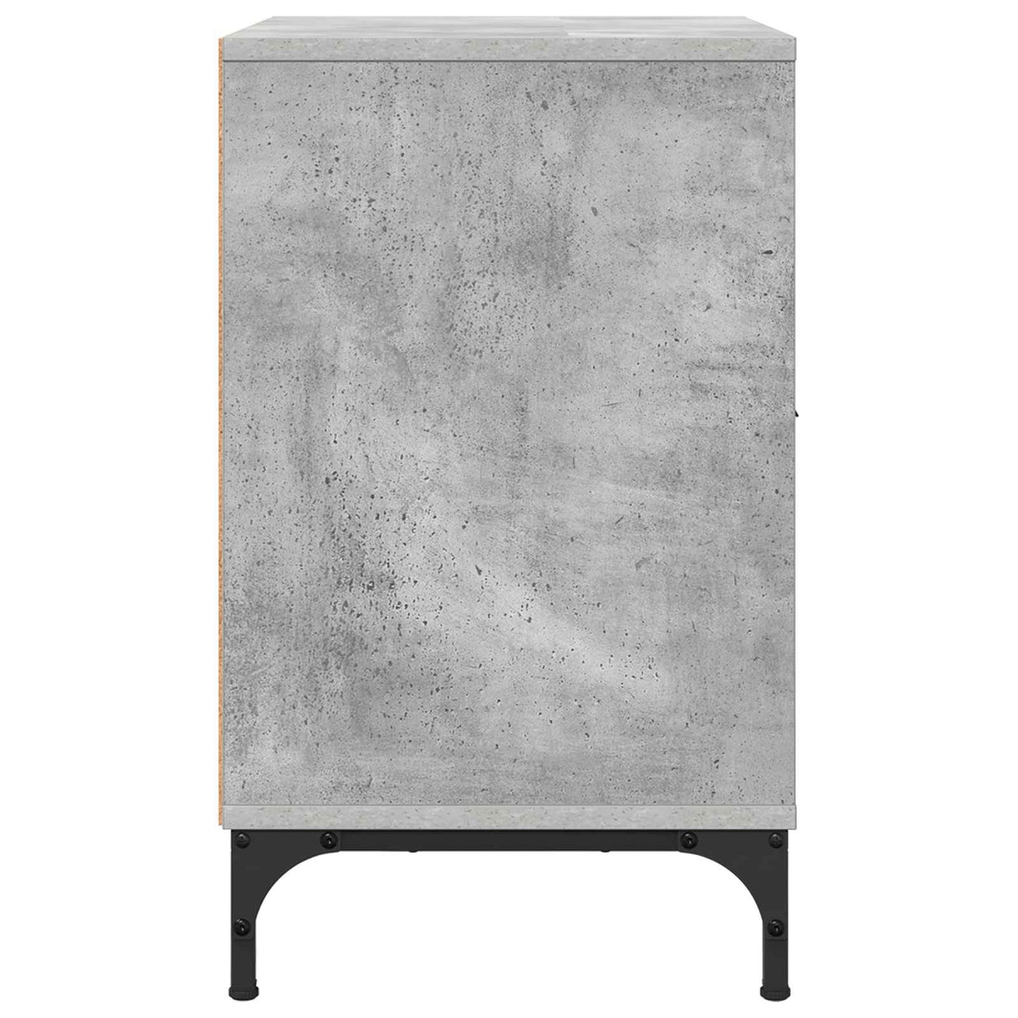 Éjjeliszekrény 2 db Beton szürke 49 x 36 x 61 cm Szerelt fa