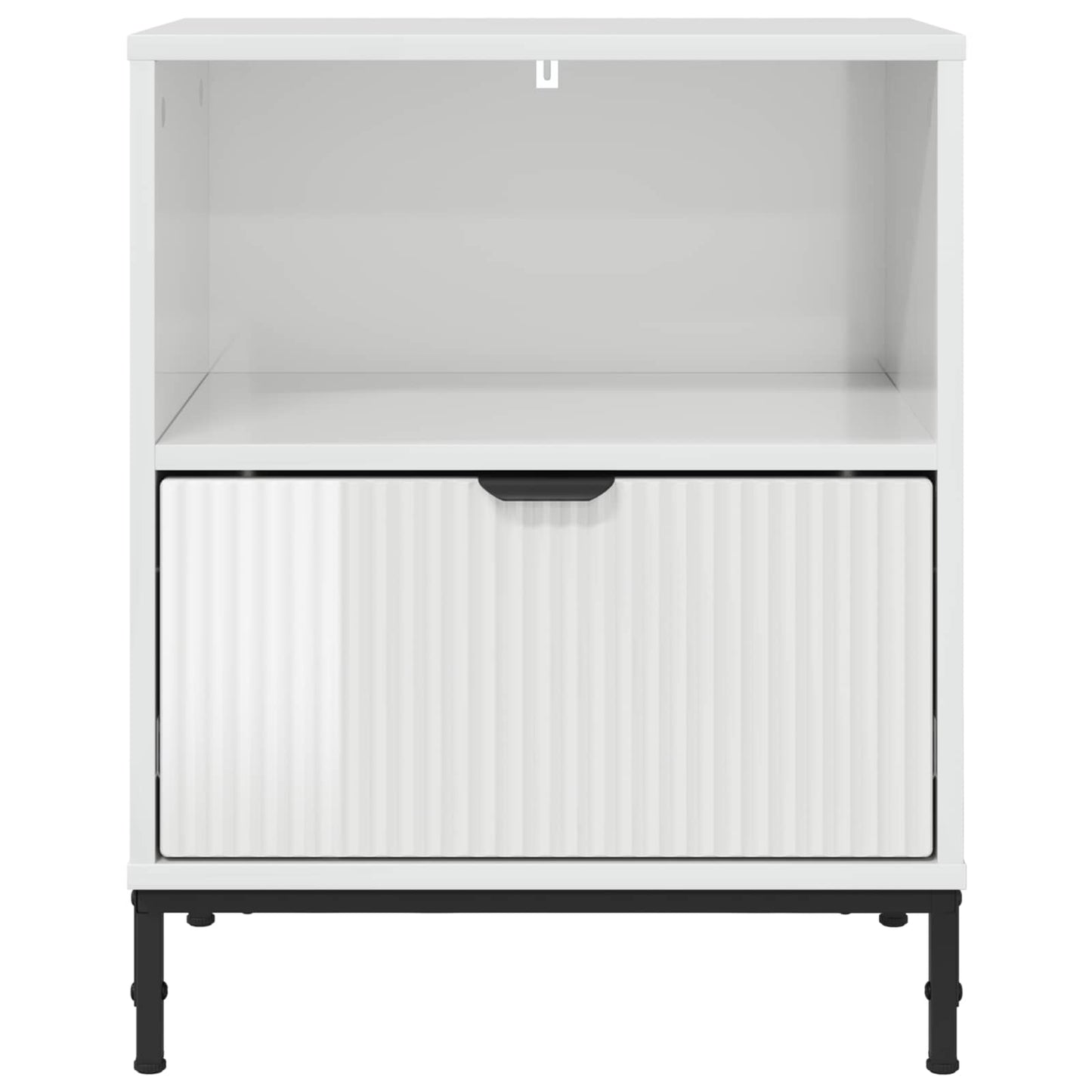 Éjjeliszekrény 2 db Magasfényű fehér 49 x 36 x 61 cm Szerelt fa