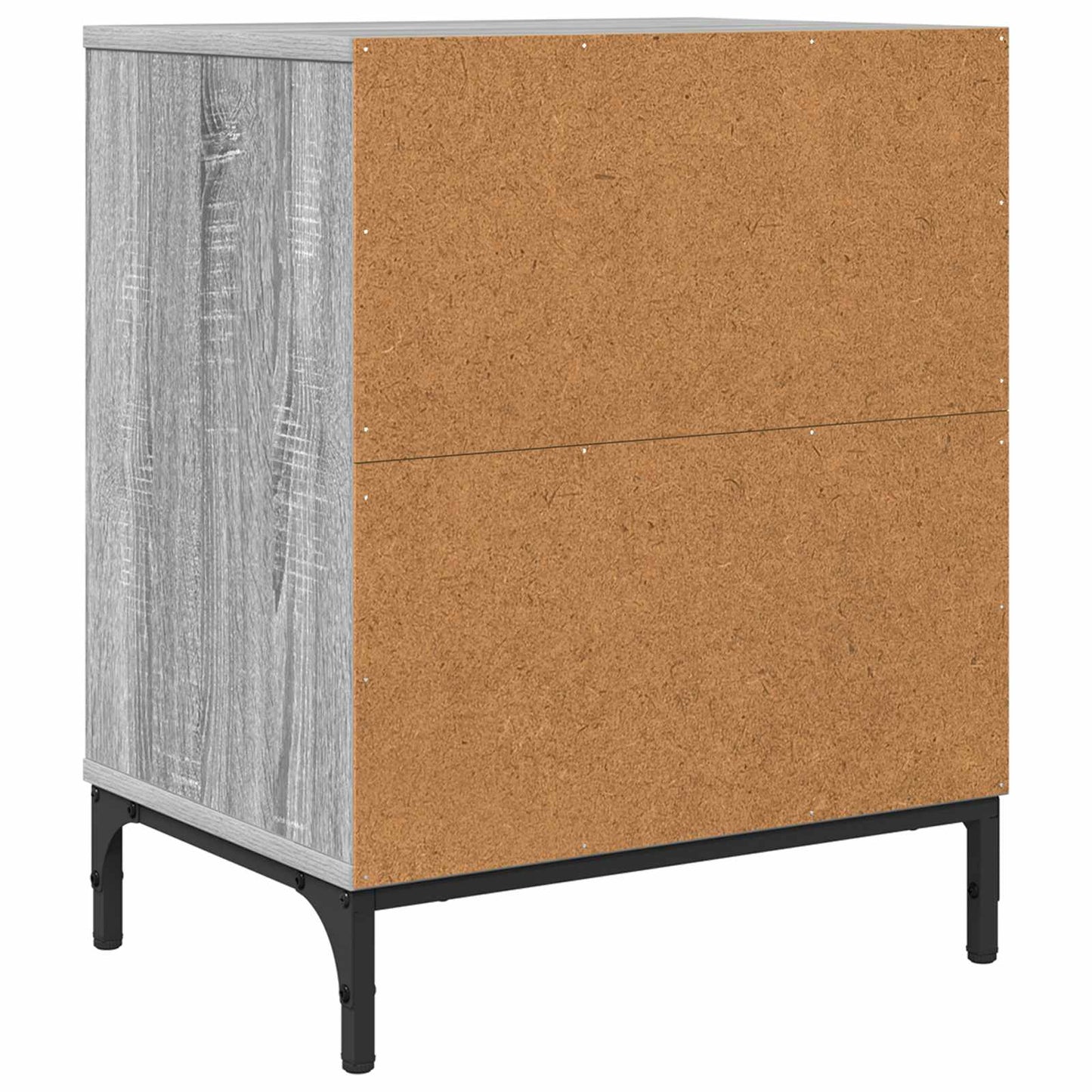 Éjjeliszekrény 2 db Szürke sonoma 49 x 36 x 61 cm Szerelt fa