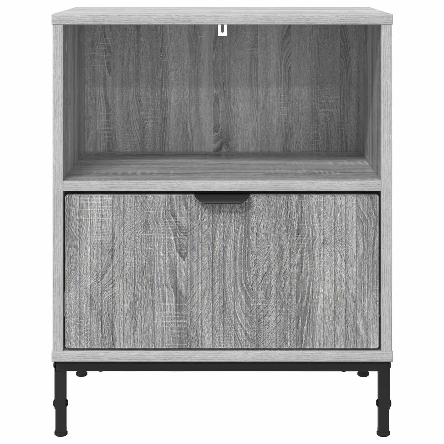Éjjeliszekrény 2 db Szürke sonoma 49 x 36 x 61 cm Szerelt fa