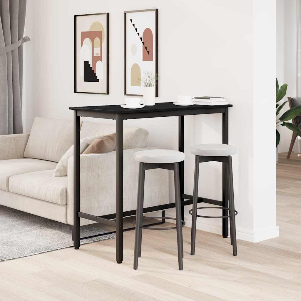 asztal Fekete tölgy 100 x 50 x 90,5 cm Műszaki fa és acél