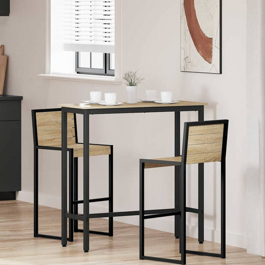 asztal Sonoma tölgy 100 x 40 x 100,5 cm Műszaki fa és acél