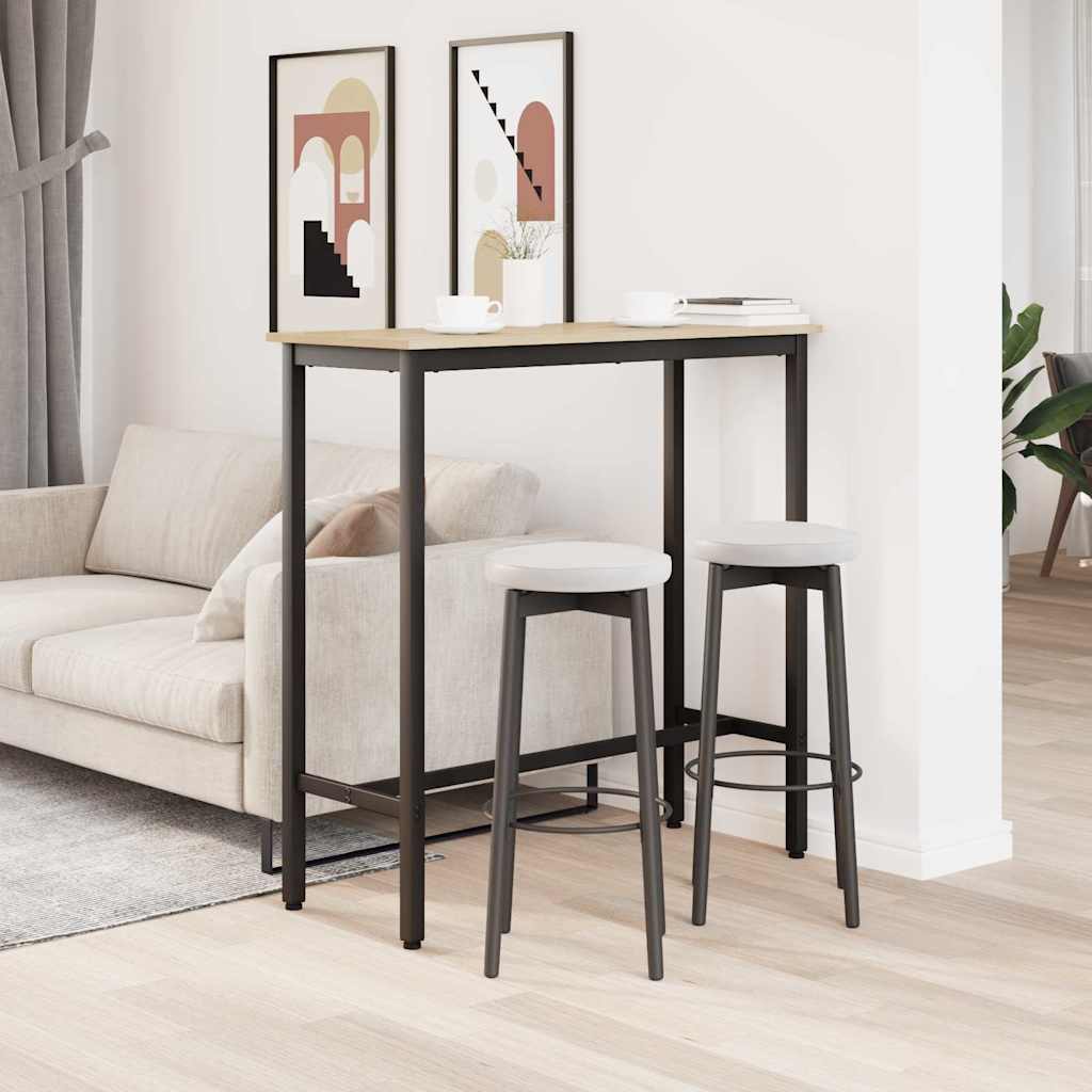 asztal Sonoma tölgy 100 x 40 x 100,5 cm Műszaki fa és acél