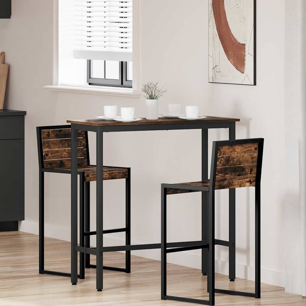 asztal Füstölt tölgy 100 x 40 x 100,5 cm Műszaki fa és acél