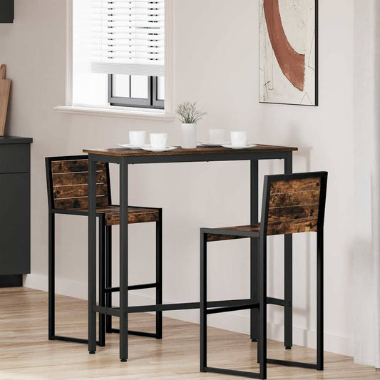 asztal Füstölt tölgy 100 x 40 x 100,5 cm Műszaki fa és acél