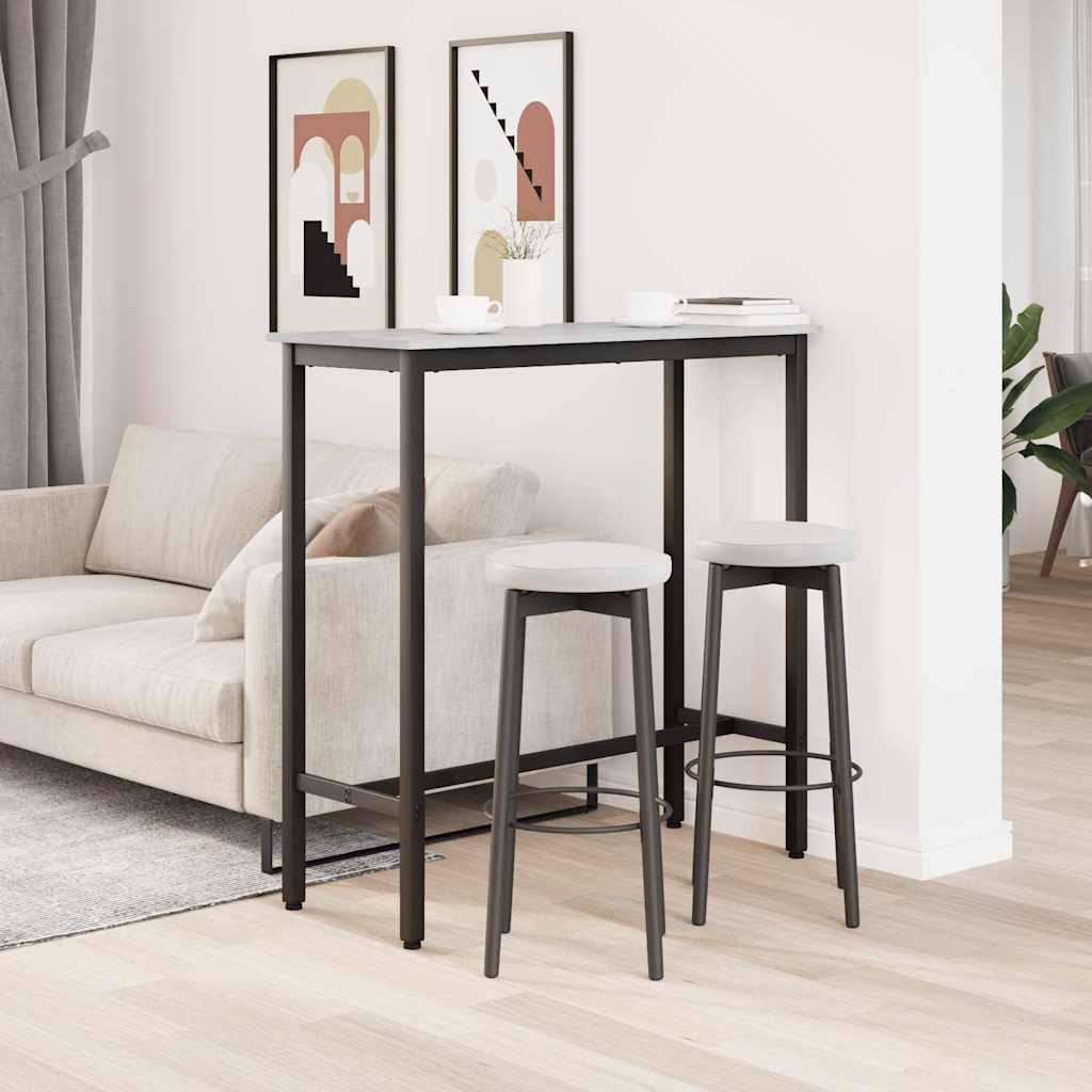asztal Szürke Sonoma 100 x 40 x 100,5 cm Műszaki fa és acél