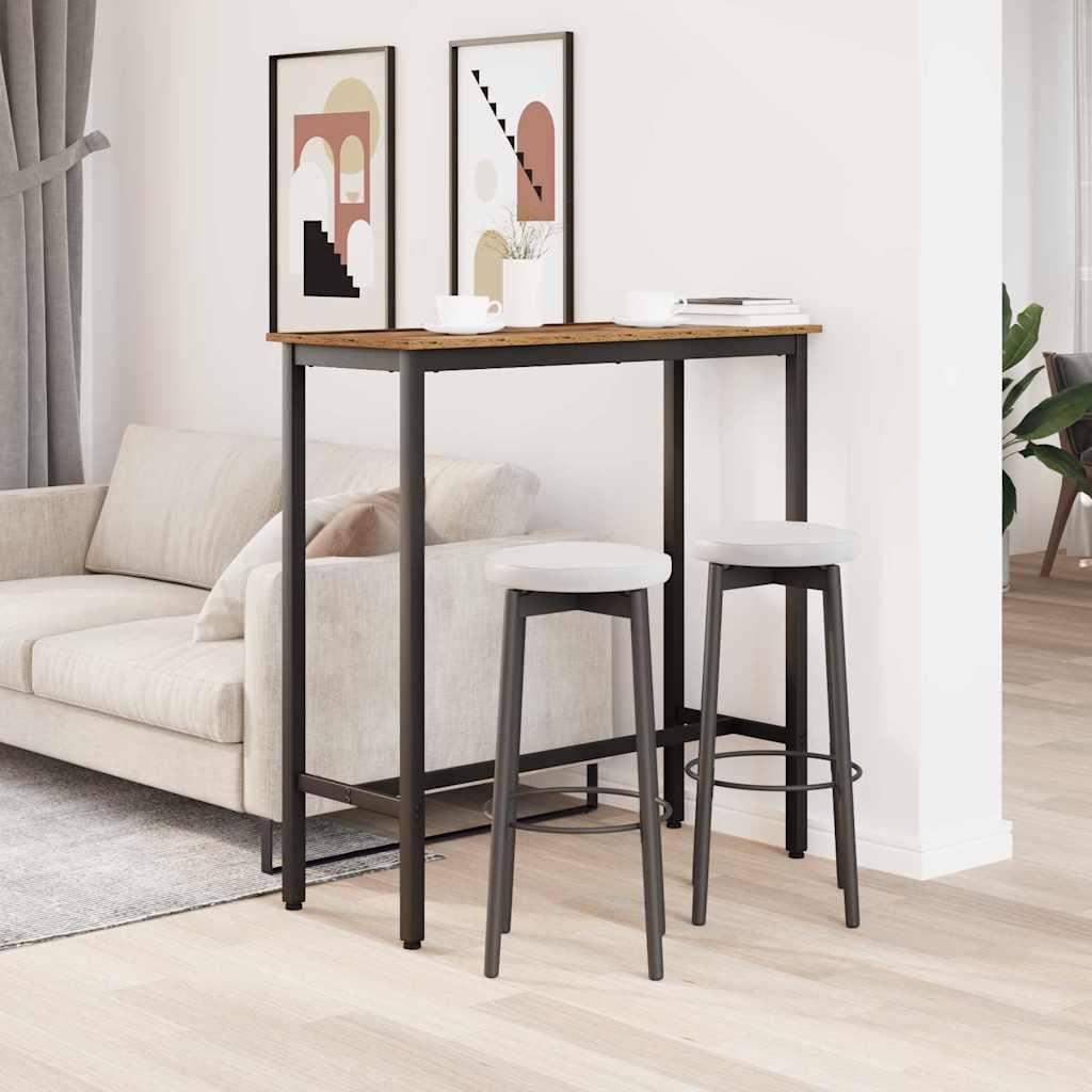asztal Öreg fa 100 x 40 x 100,5 cm Műszaki fa és acél