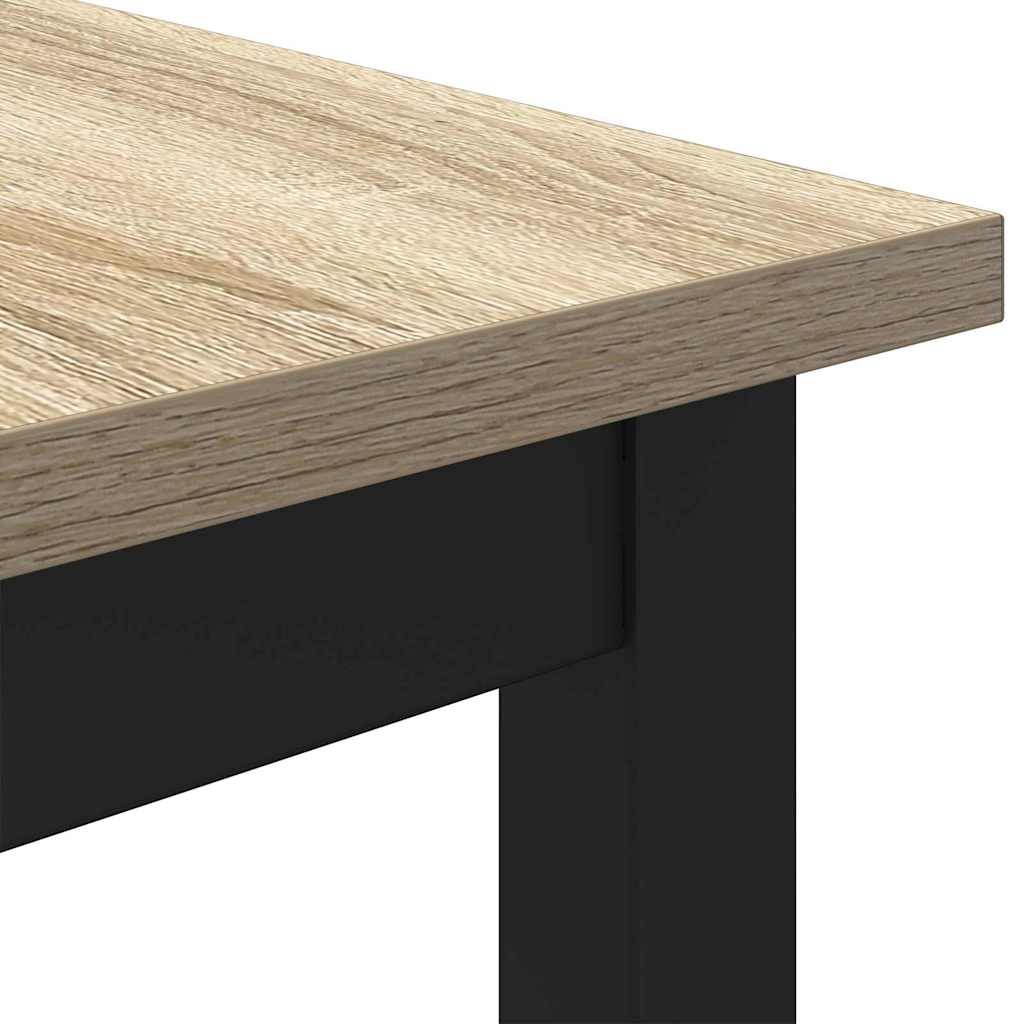 asztal Sonoma tölgy 100 x 50 x 76,5 cm Műszaki fa és acél