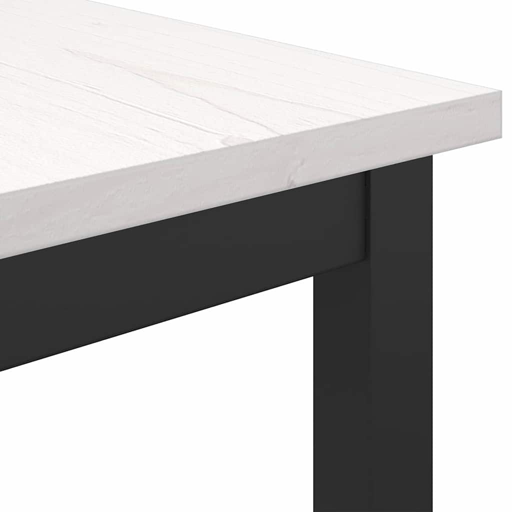 asztal Fehér 100 x 50 x 91 cm Műszaki fa és acél