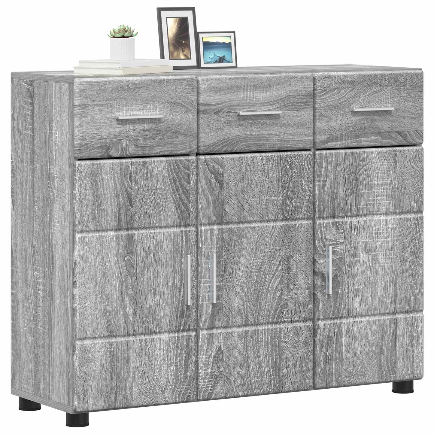 Széf FLORIN 88,5 x 30,5 x 73 cm Szürke Sonoma Szerelt Fa