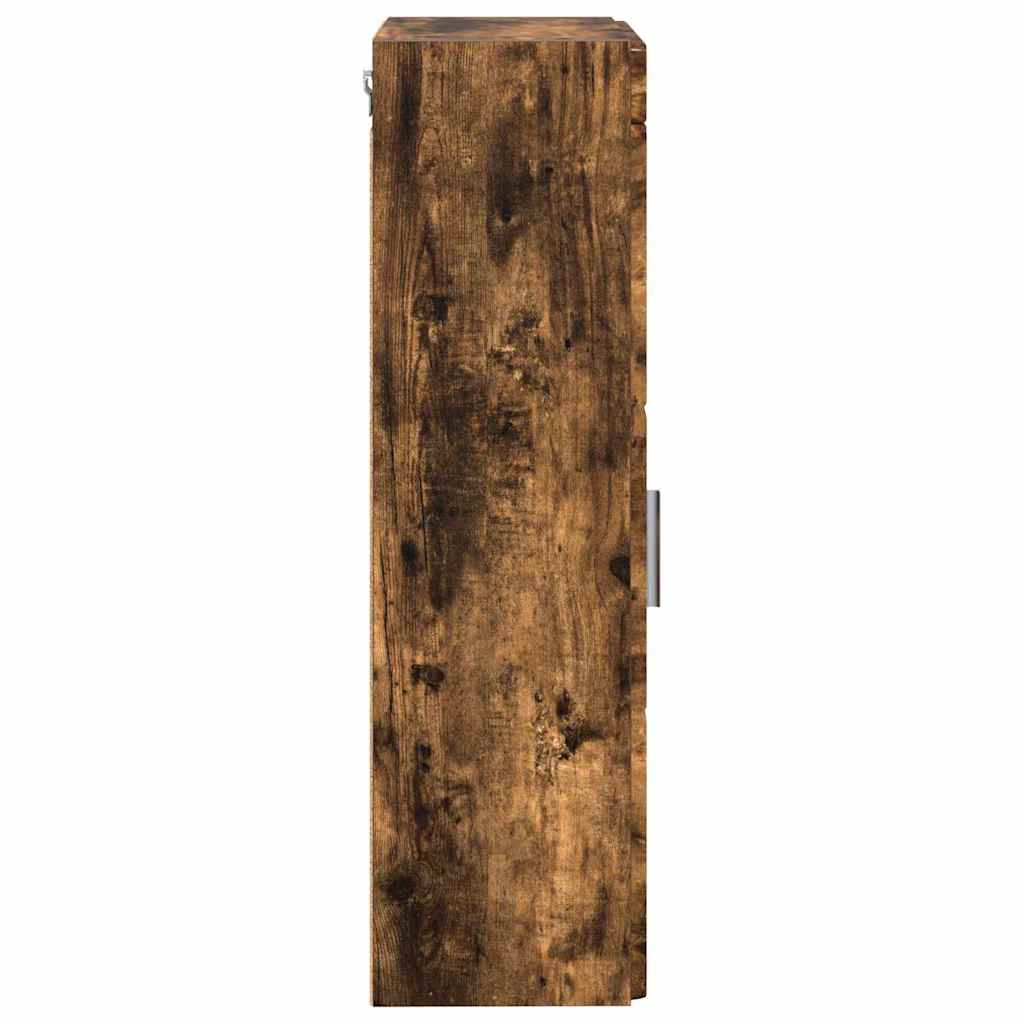 Fürdőszobai faliszekrény TULUM Füstölt tölgy 37 x 24,5 x 86 cm