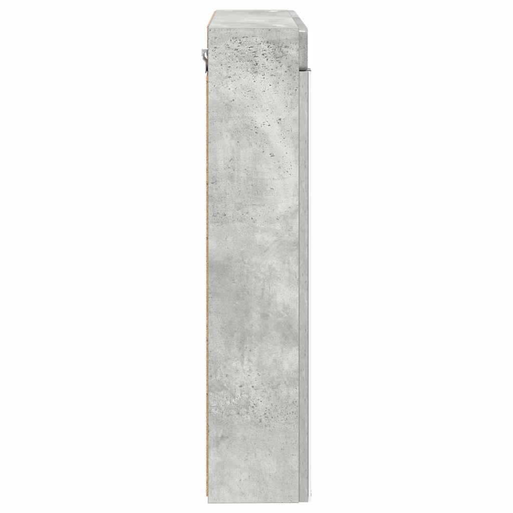 Fürdőszobai tükörszekrény TULUM Beton Szürke 60 x 16,5 x 78 cm