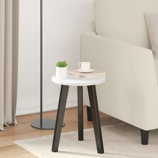 Asztallap Fehér Ø 30 x 1,5 cm Faanyag