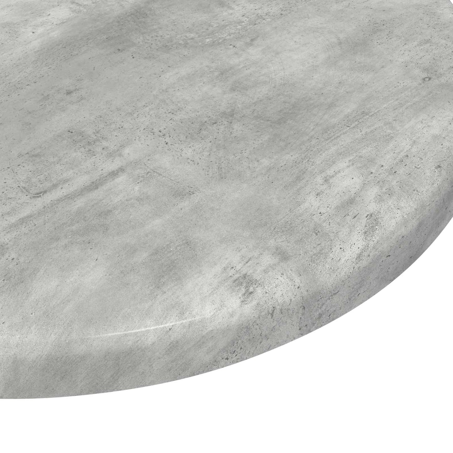 Asztallap Ø 30 x 1,5 cm Kerek Szerelt Fa Betonszürke