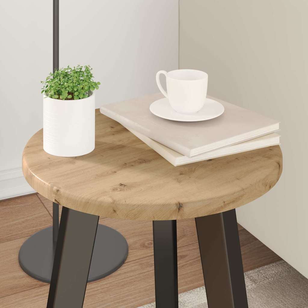 Asztallap kézműves tölgy Ø 30 x 1,5 cm Faanyag