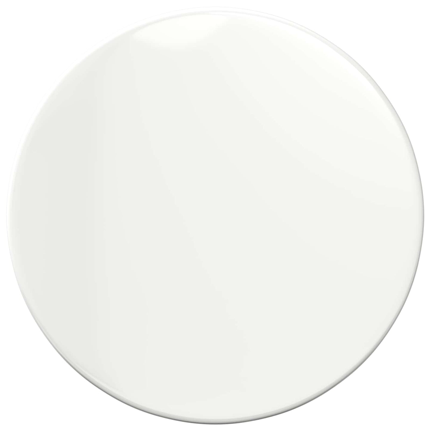 Asztallap Ø 40 x 1,5 cm Kerek Szerelt Fa Magasfényű Fehér