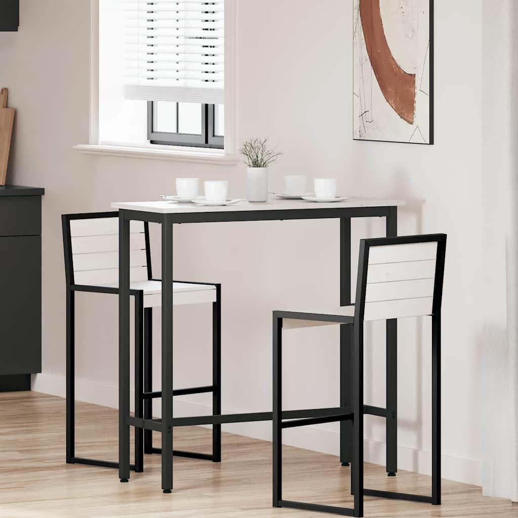 asztal Fehér 100 x 40 x 101 cm Műszaki fa és acél