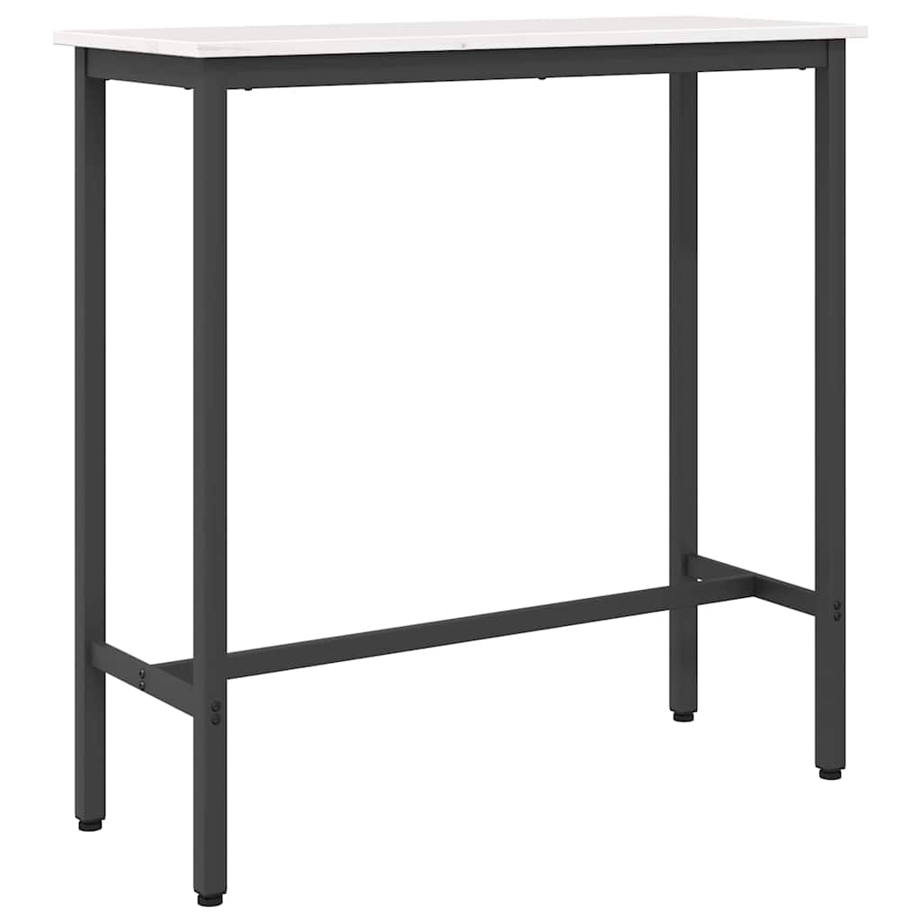 asztal Fehér 100 x 40 x 101 cm Műszaki fa és acél