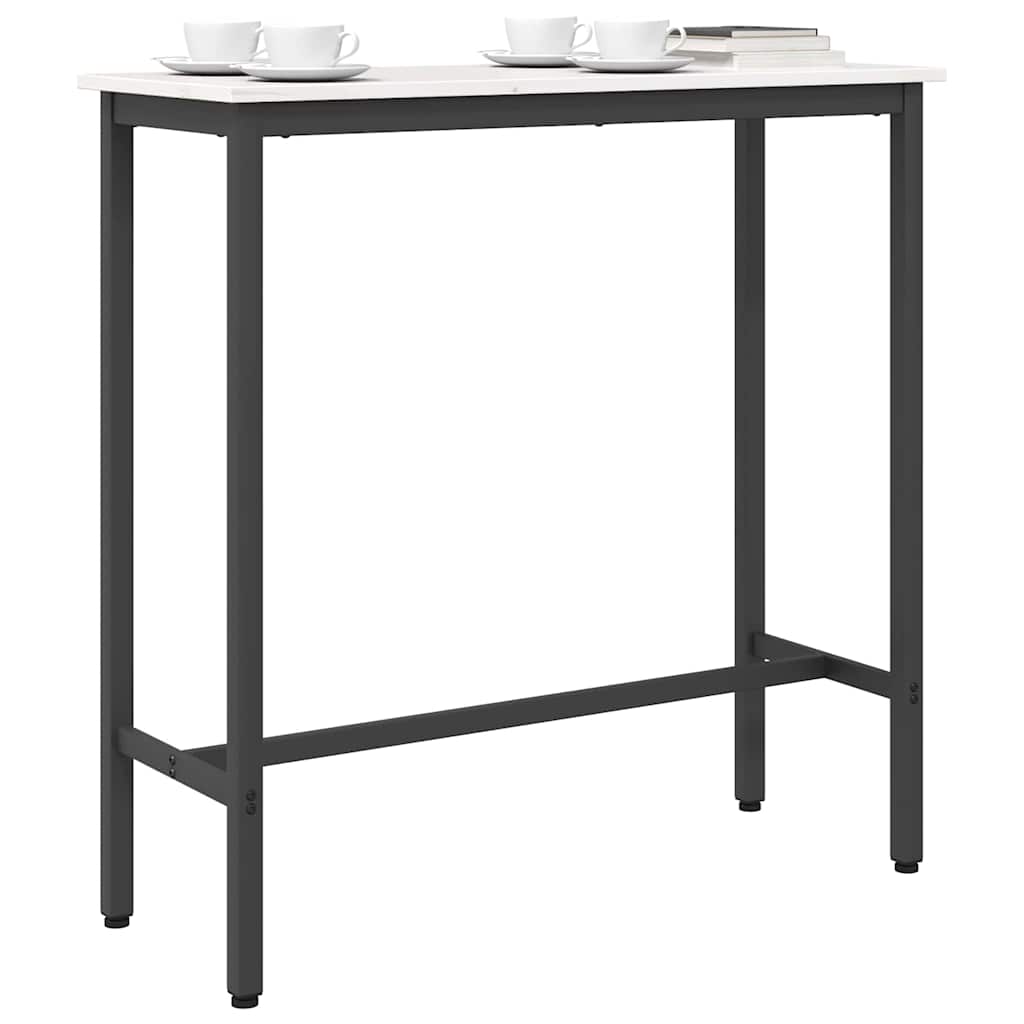 asztal Fehér 100 x 40 x 101 cm Műszaki fa és acél