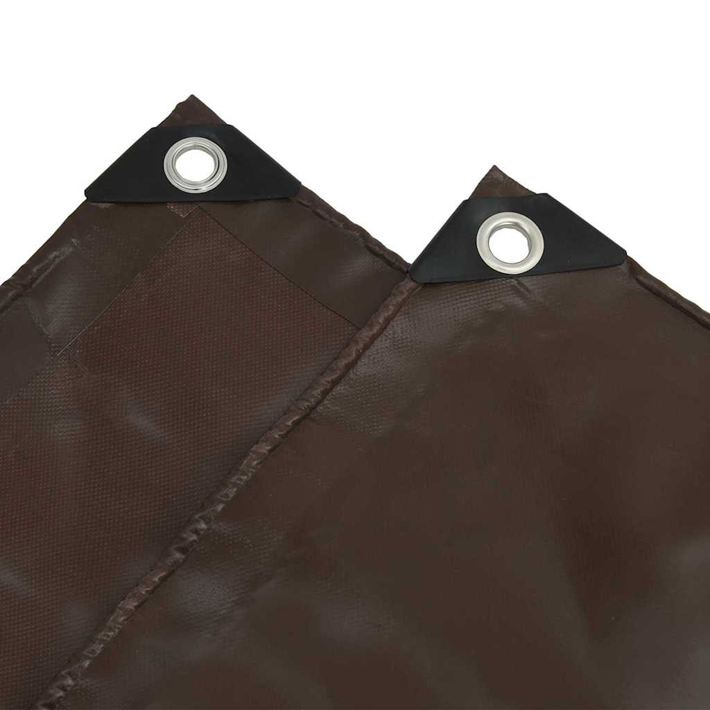 Ponyva 650g / m² Barna 3 x 6 m Vászon PVC bevonattal