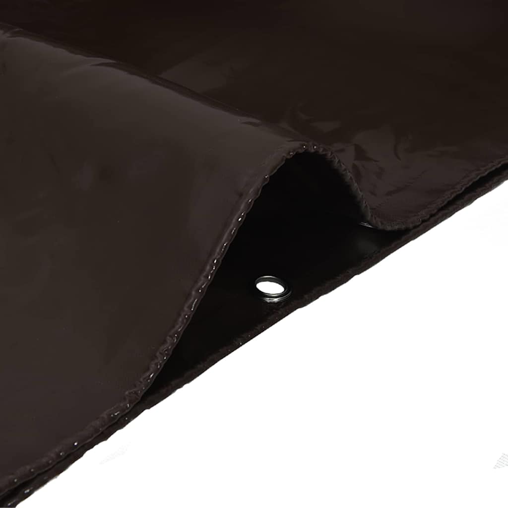 Ponyva 650g / m² Barna 3 x 6 m Vászon PVC bevonattal