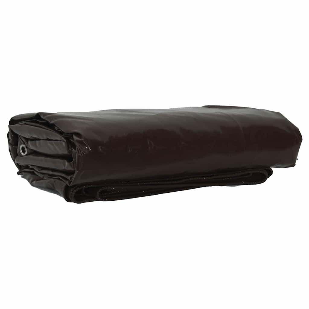 Ponyva 650g / m² Barna 3 x 6 m Vászon PVC bevonattal