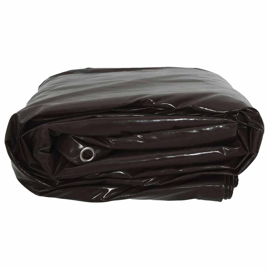 Ponyva 650g / m² Barna 3 x 6 m Vászon PVC bevonattal
