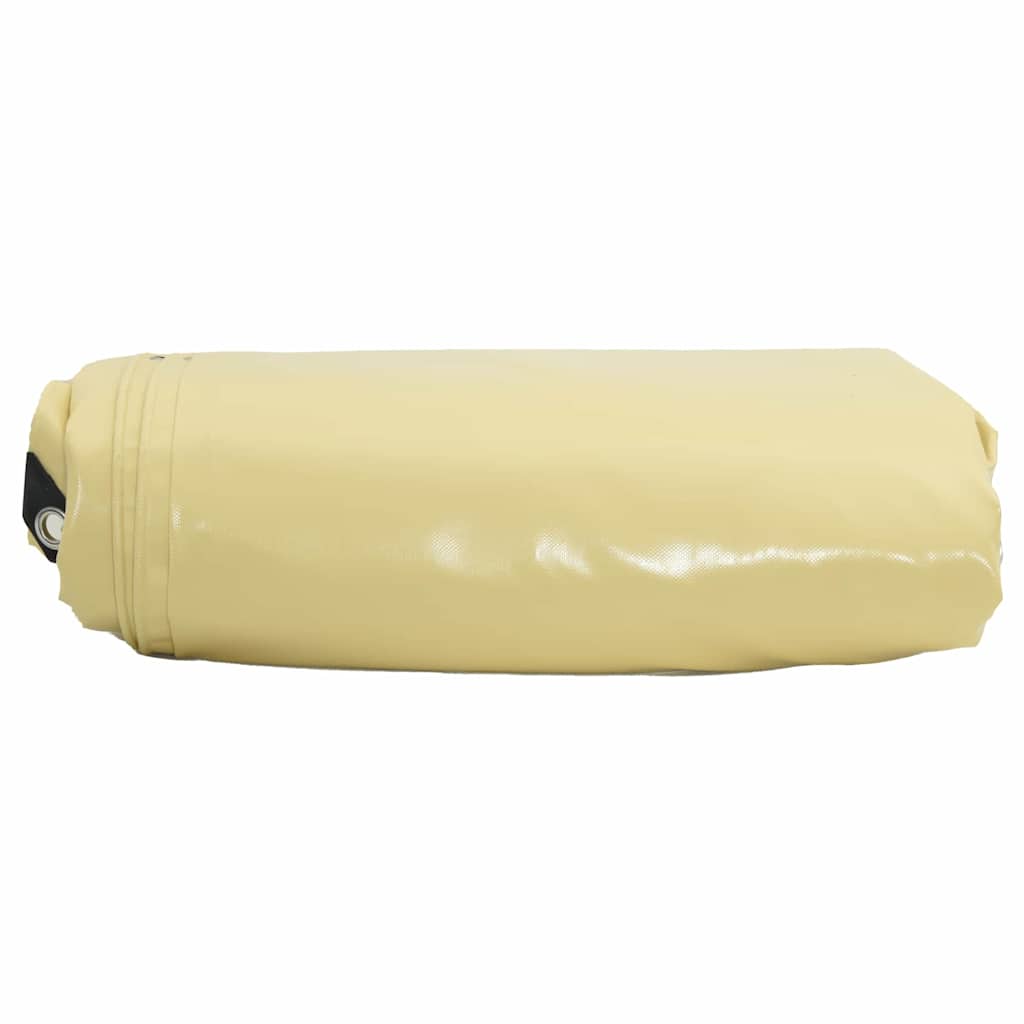 Ponyva 650g / m² Bézs 1,5 x 6 m Vászon PVC bevonattal