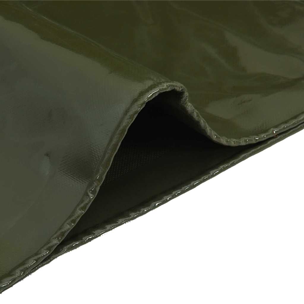 Ponyva 650g / m² Olajzöld 1,5 x 10 m Vászon PVC bevonattal