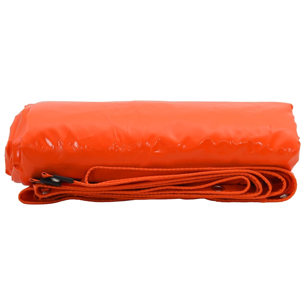 Ponyva 650g / m² Narancssárga 1,5 x 6 m Vászon PVC bevonattal