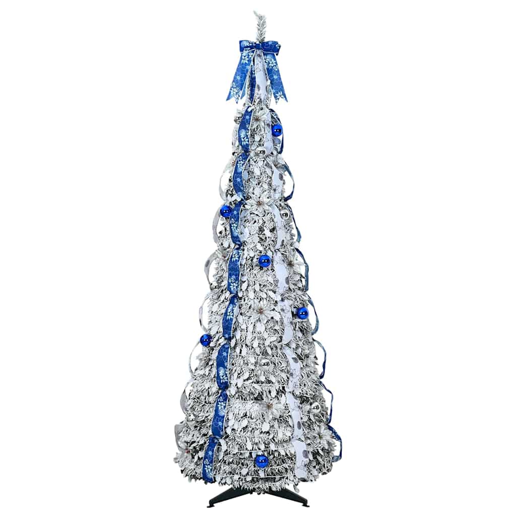 Mű karácsonyfa 200 LED-del állvánnyal Zöld 210 cm PVC