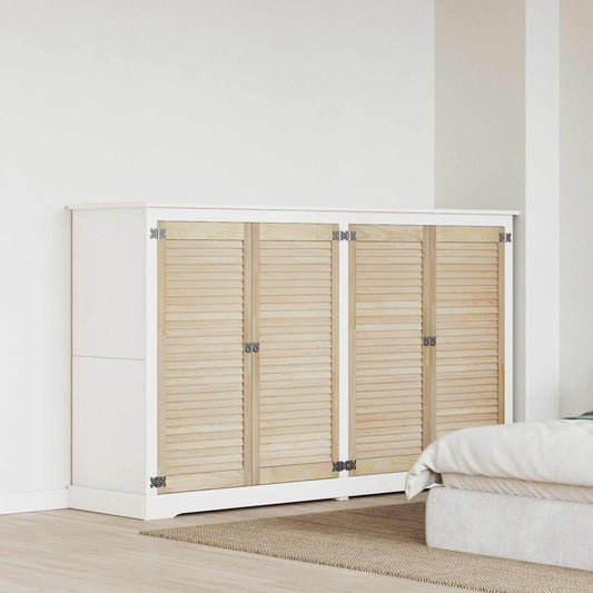 Széfajtó 4 pcs Természetes 49,5 x 2,1 x 110 cm Tömör fenyőfa