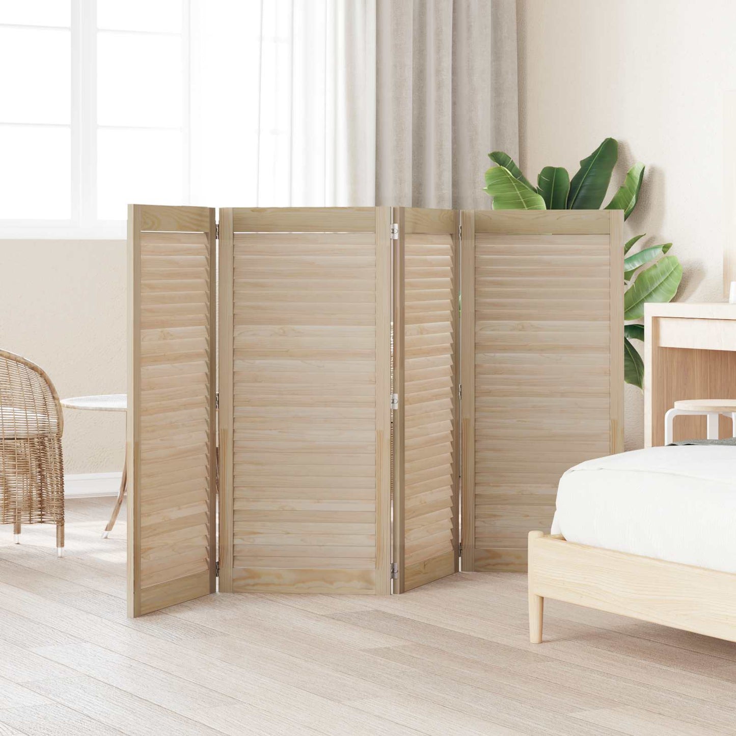 Széfajtó 4 pcs Természetes 49,5 x 2,1 x 110 cm Tömör fenyőfa