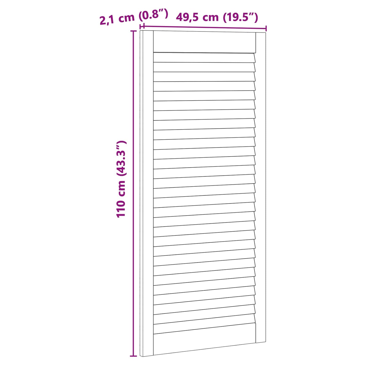 Széfajtó 4 pcs Természetes 49,5 x 2,1 x 110 cm Tömör fenyőfa