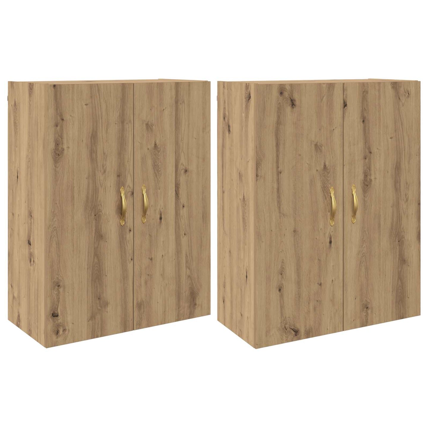 Fali szekrény 2 db Artisan tölgy 69,5 x 34 x 90 cm Szerelt Fa