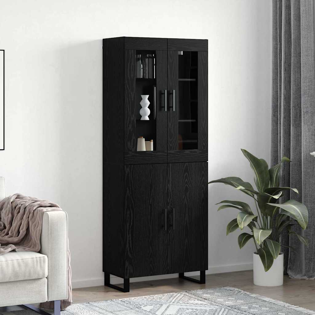 Magasfiú 2 db Musta tammi 69,5 x 34 x 180 cm Szerelt Fa