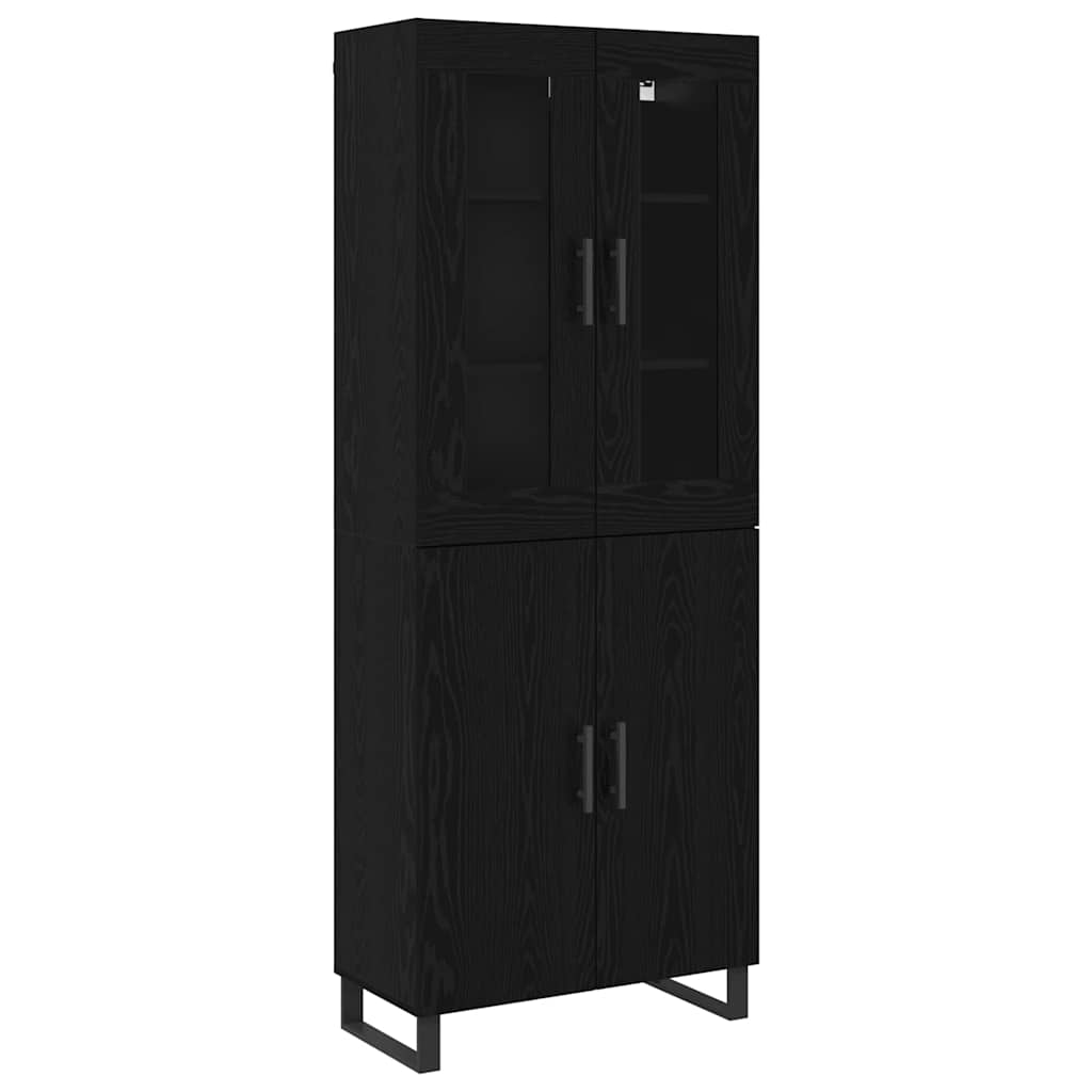 Magasfiú 2 db Musta tammi 69,5 x 34 x 180 cm Szerelt Fa