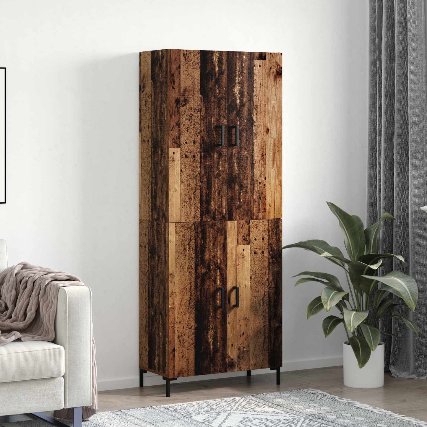 Magasfiú Régi fa 69,5 x 34 x 180 cm Szerelt Fa