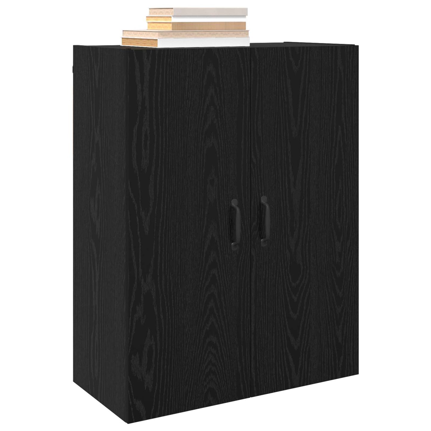 Fali szekrény 2 db Fekete tölgy 69,5 x 34 x 90 cm Szerelt Fa