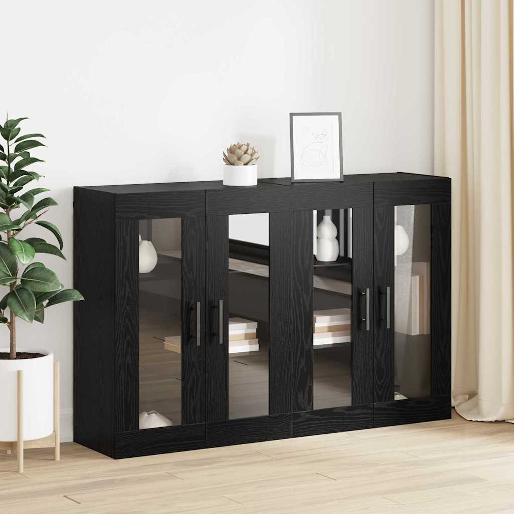 Fali Szekrények 2 db Musta tammi 69,5 x 34 x 90 cm Szerelt Fa