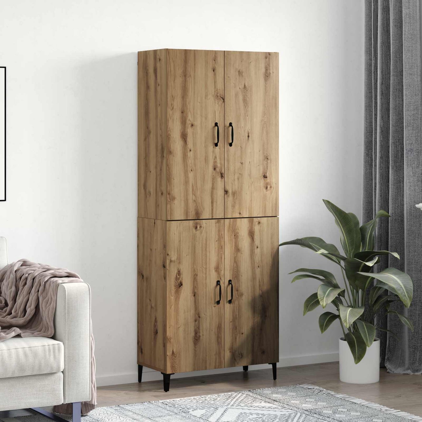 Magasfiú 2 db Artisan tölgy 69,5 x 34 x 180 cm Szerelt Fa