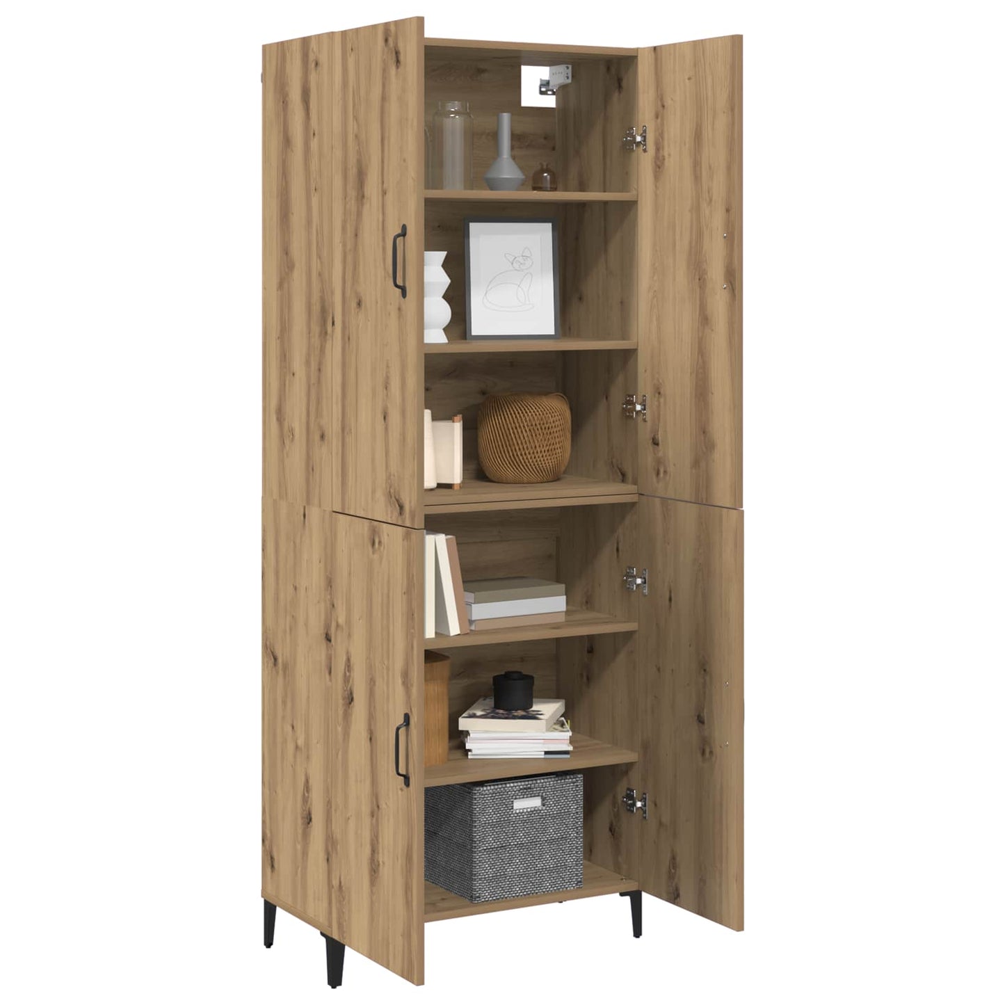 Magasfiú 2 db Artisan tölgy 69,5 x 34 x 180 cm Szerelt Fa