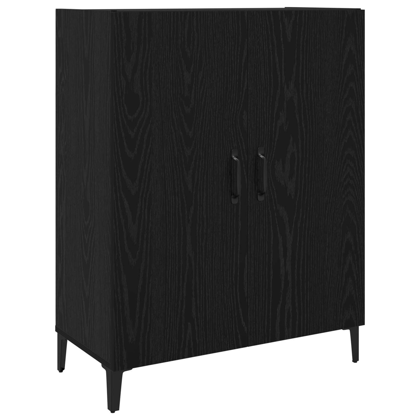 Magasfiú 2 db Fekete tölgy 69,5 x 34 x 180 cm Szerelt Fa
