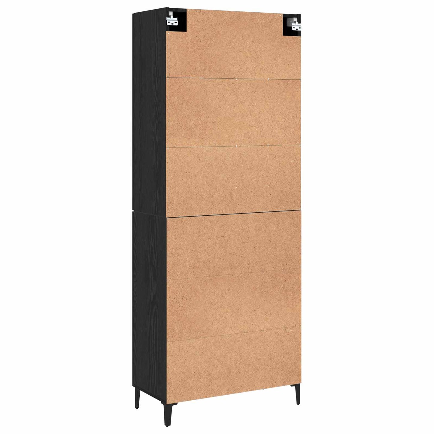 Magasfiú 2 db Fekete tölgy 69,5 x 34 x 180 cm Szerelt Fa