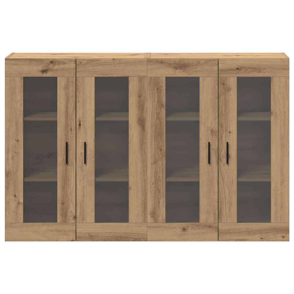 Fali Szekrények 2 db kézműves tölgy 69,5 x 34 x 90 cm