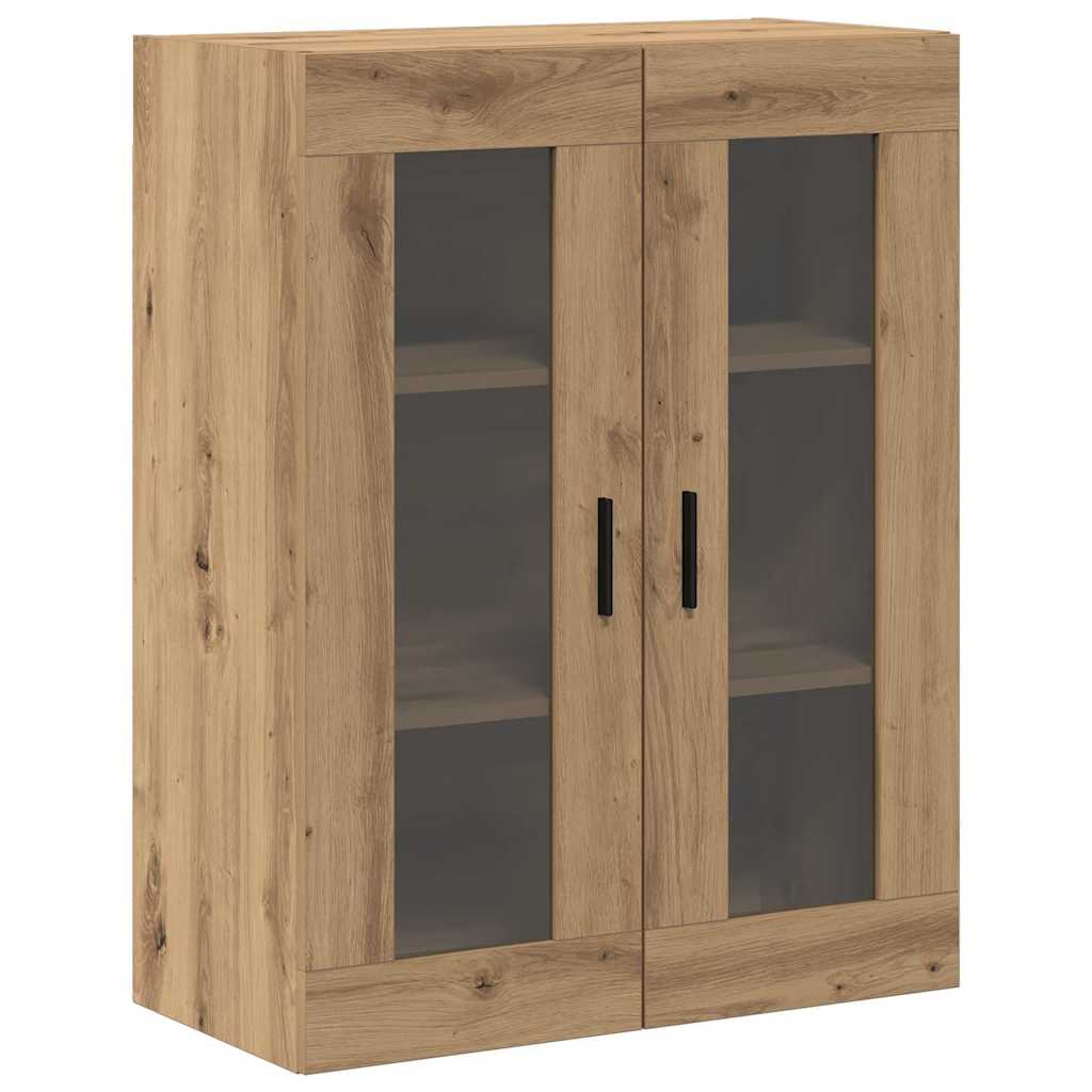 Fali Szekrények 2 db kézműves tölgy 69,5 x 34 x 90 cm