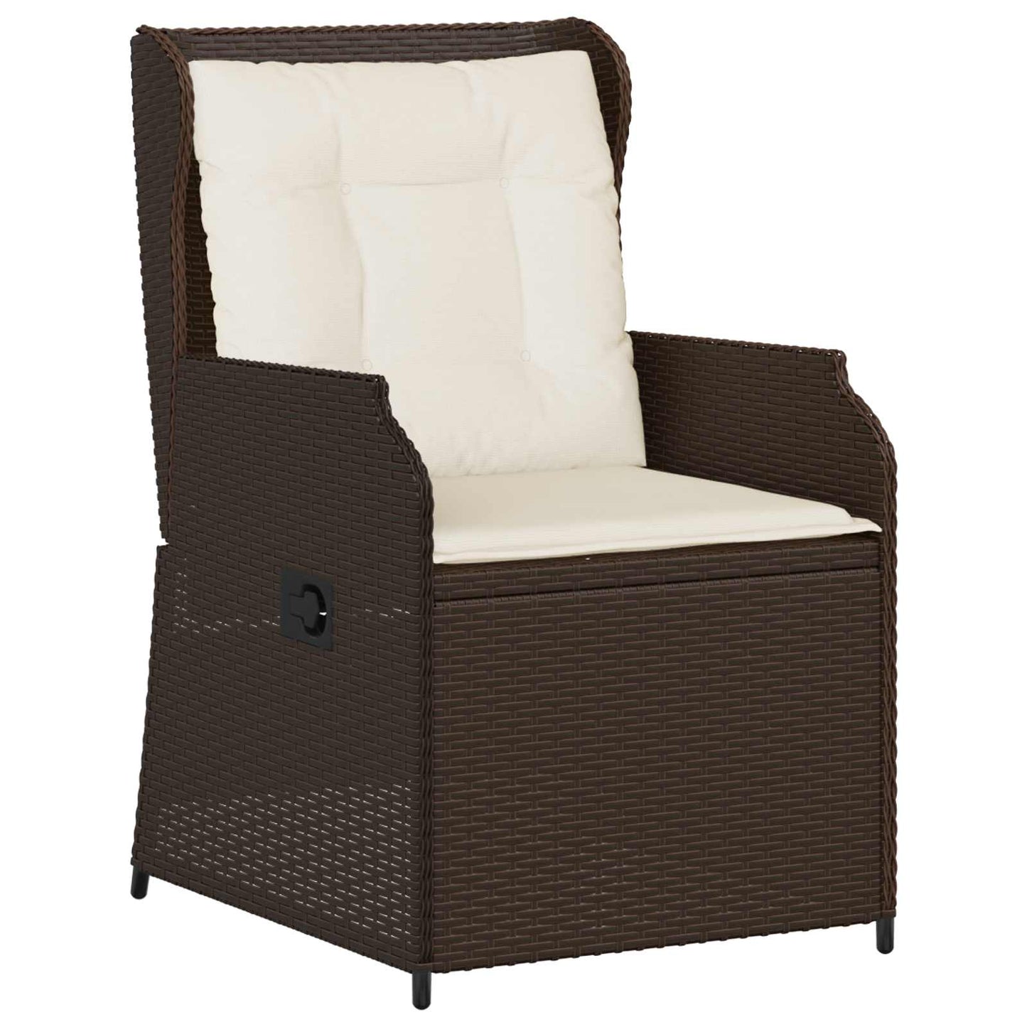 Kerti pad 2 pcs Barna polirattan